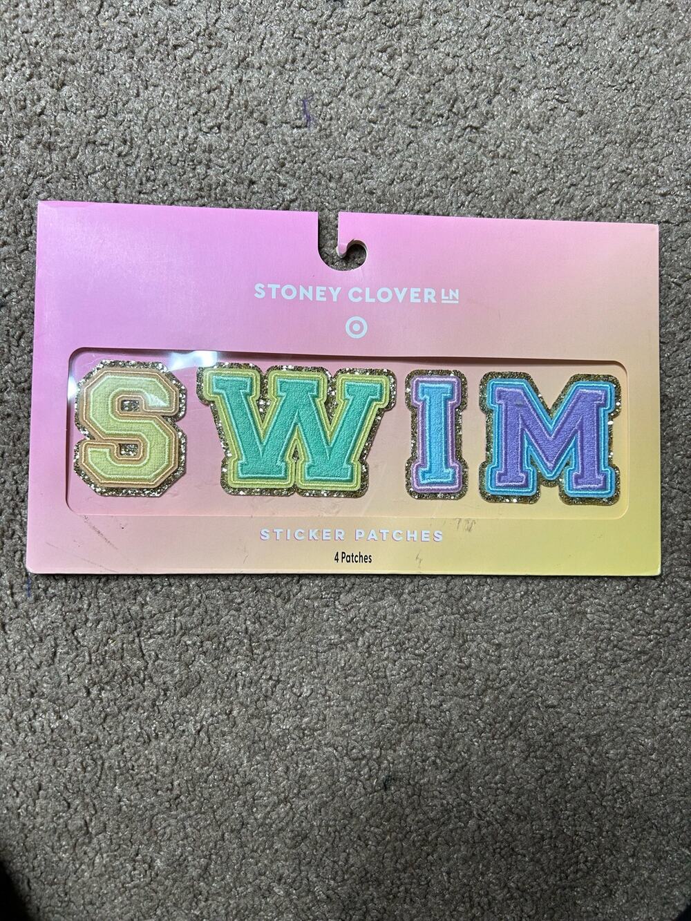 New Stoney Clover Lane x Target SWIM Sticker Patches Set Sparkle Fuzzy